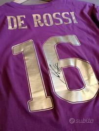 T-shirt Roma derby autografata Daniele De Rossi