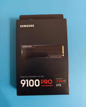 Samsung 9100 Pro 4TB con Dissipatore SSD NVMe PCIe