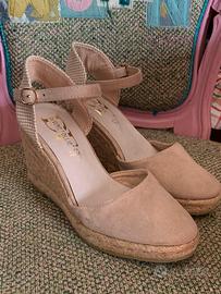 Scarpe in pelle con plateau in corda Divine Follie