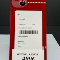IPHONE 13 256GB 100% BATTERIA