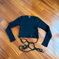 Maglia nera crop Subdued