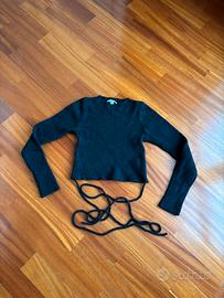 Maglia nera crop Subdued