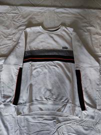 Felpa Uomo girocollo Datch bianca