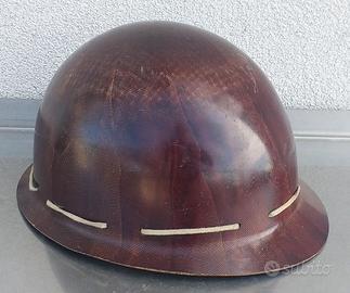 Casco epoca anni '40/50 edile - minerario marcato