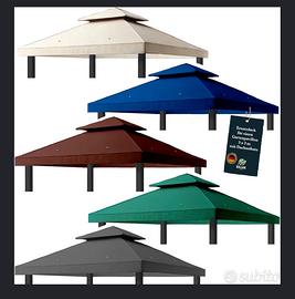 Due Telo per gazebo esterno