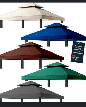 Due Telo per gazebo esterno