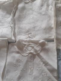camicie della nonna in lino ricamate