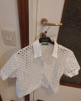 Camicia in sciangallo tg. XS di Benetton nuova 
