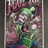 Poster Pearl Jam 2009 Concerto a Los Angeles (USA)