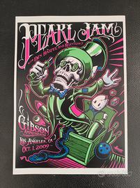 Poster Pearl Jam 2009 Concerto a Los Angeles (USA)