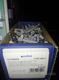 100xTASSELLO A PERCUSSIONE COLLARINO CONICO 8X60