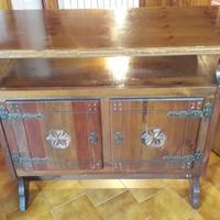 Mobile bar stile rustico legno massello