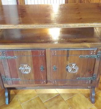 Mobile bar stile rustico legno massello