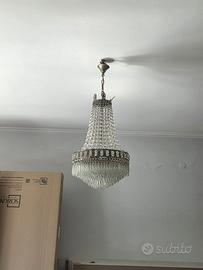 Lampadario Cristallo Vintage