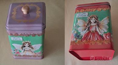 Scatole in latta Flower Faires firmate Marie Ange 