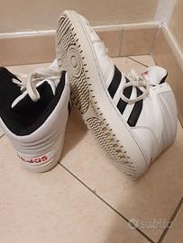 Scarpe adidas on sale uomo alte bianche