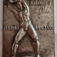 MEDAGLIA TROFEO INDUSTRIA ANSALDO FIAT.