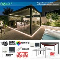 Pergola bioclimatica gazebo lamelle motorizzata