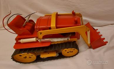 giocattolo vintage escavatore cingolato