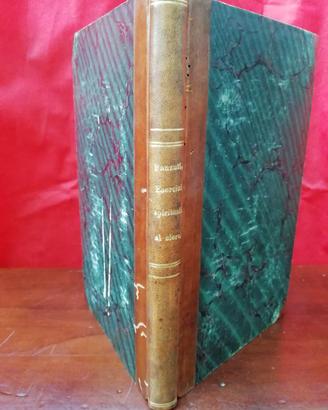 Libro antico 1833. Esercizi Spirituali.