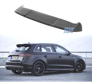 AGGIUNTA SPOILER AUDI A3 SPORTBACK 12-20 NERO LUCI