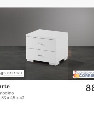 Set cassettiera + comodini 