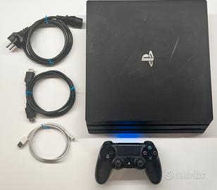 PS4 PRO 1 TB + ds4 + gioco - pulita e revisionata