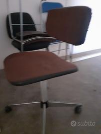 Sedia girevole a rotelle