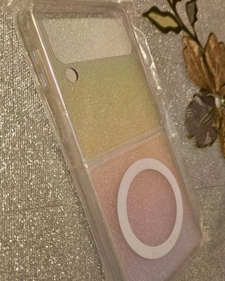 Cover Samsung Z Flip 3 - Trasparente Arcobaleno