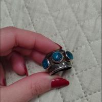 Anello argento e pietre naturali