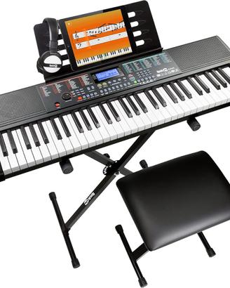 Kit pianoforte tastiera RockJam 61 tasti IMBALLATA