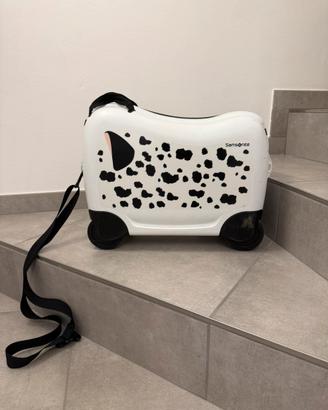Valigia da viaggio bambino marca samsonite dalmata