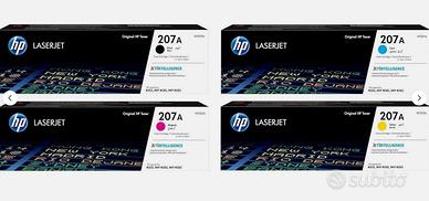 Kit Toner HP 207A-X Black+3colori Nuovi originali