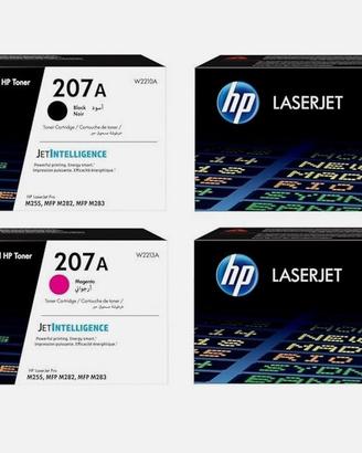 Kit Toner HP 207A-X Black+3colori Nuovi originali