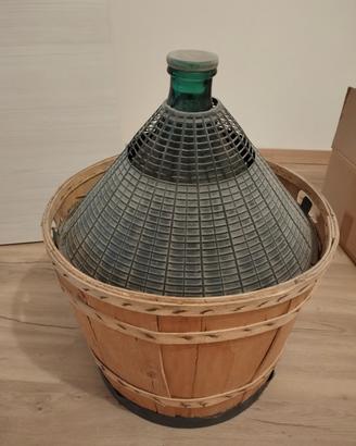 damigiana vino rivestita