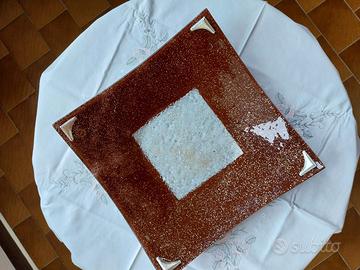 Centro tavola Vetro Murano con dettagli in argento