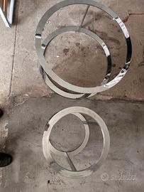 Tavolini design acciaio cromato