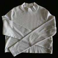 Maglia crop top a manica lunga di H&M in argento