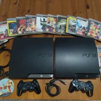 X2 Ps3 slim+15 giochi fisici:GTA V, Call of duty..