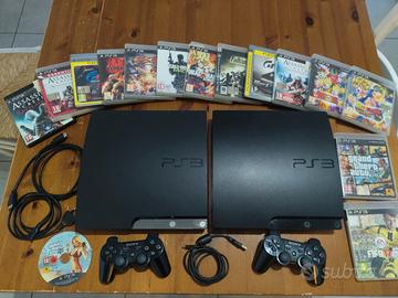 X2 Ps3 slim+15 giochi fisici:GTA V, Call of duty..