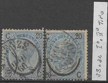 Effigie V.Emanuele II con soprastampa °