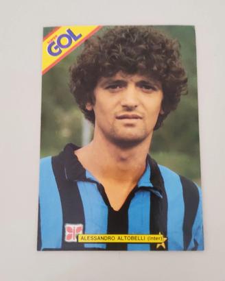 ALESSANDRO ALTOBELLI INTER CARTOLINA UFFICIALE RIV