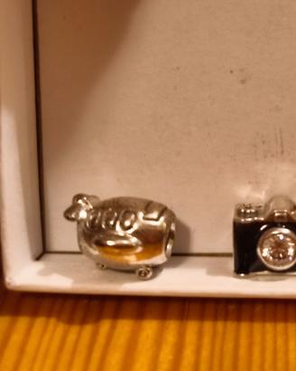 Pandora – 2 Charm Aereo + Macchina Fotografica – N