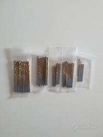 set di 50 punte da trapano da 1/1,5/2/2,5/3 mm