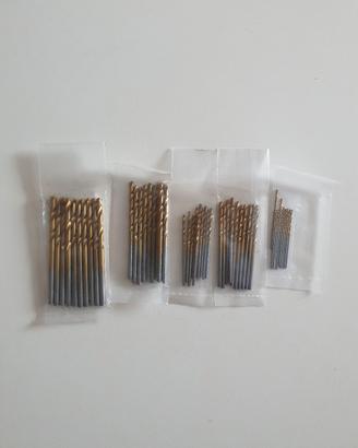 set di 50 punte da trapano da 1/1,5/2/2,5/3 mm