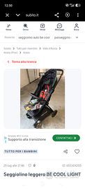 Seggiolone auto e passeggino leggero