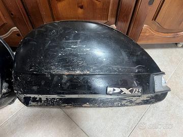 coppia scocche bauletti cofani vespa px originali