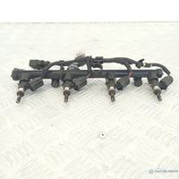 Rampa iniezione benzina con iniettori Audi VW Seat