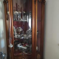 Vetrina angolare legno intagliato Stile classico