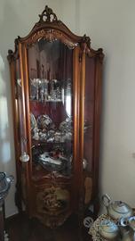 Vetrina angolare legno intagliato Stile classico